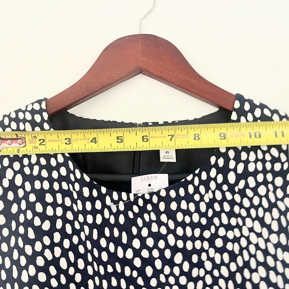 J. Crew Navy and White Basketweave “Oncilla” Sleeveless Sheath - Picture 10 of 12